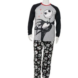 The Nightmare Before Christmas Women's Pajama Set in Black / Gray Size S NWT